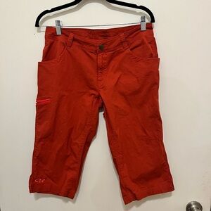 Outdoor Research Orange Women’s Capri‎ Pants size 6